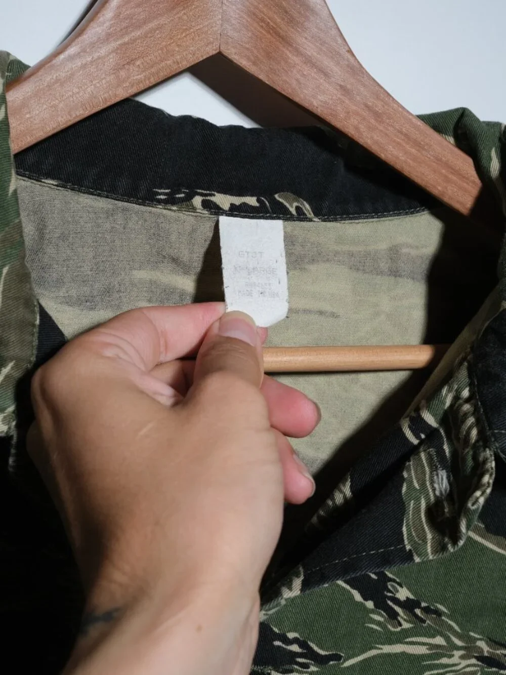 Vintage 1988 Tiger Stripe Products Camo Vietnam Jacket (X-Large)